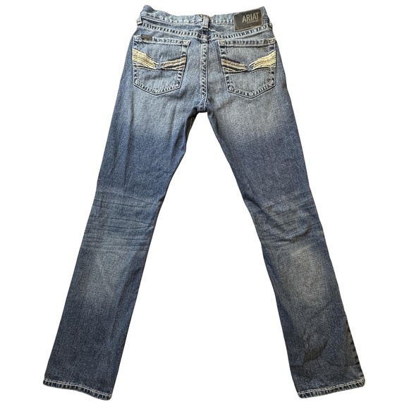 Ariat M8 Modern Slim Leg Jeans Mens 31x34 (29x33) Blue Dakota Williams Denim